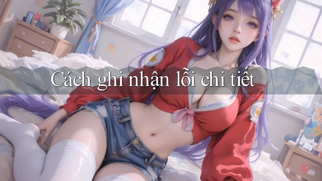 Cách ghi nhận lỗi chi tiết Cách ghi nhận lỗi chi tiết