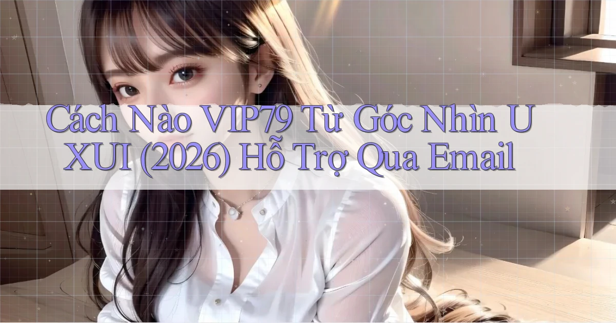 Cách nào Vip79 từ góc nhìn UXUI (2026)   hỗ trợ qua email