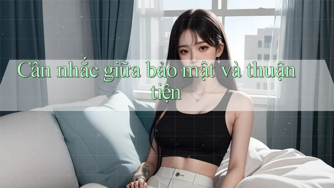 Cân nhắc giữa bảo mật và thuận tiện