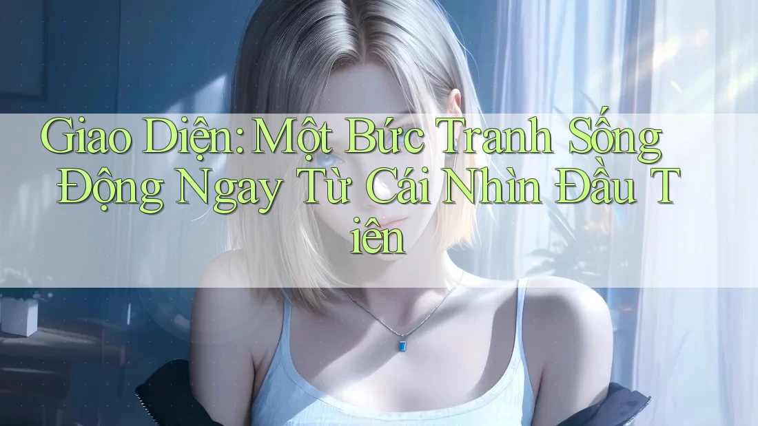 Giao Diện: Một Bức Tranh Sống Động Ngay Từ Cái Nhìn Đầu Tiên Giao Diện: Một Bức Tranh Sống Động Ngay Từ Cái Nhìn Đầu Tiên