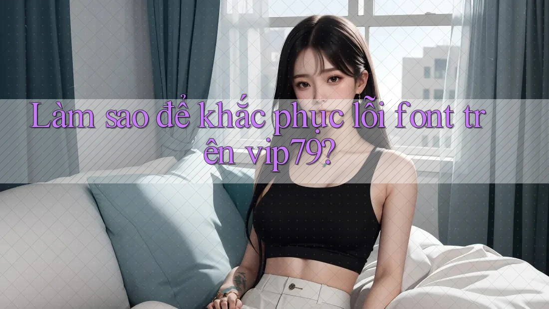 Làm sao để khắc phục lỗi font trên vip79?