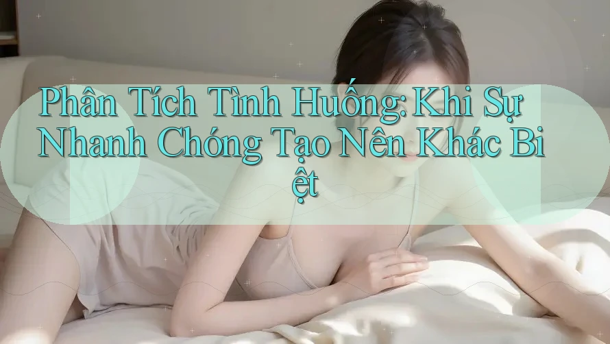 Phân Tích Tình Huống: Khi Sự Nhanh Chóng Tạo Nên Khác Biệt Phân Tích Tình Huống: Khi Sự Nhanh Chóng Tạo Nên Khác Biệt